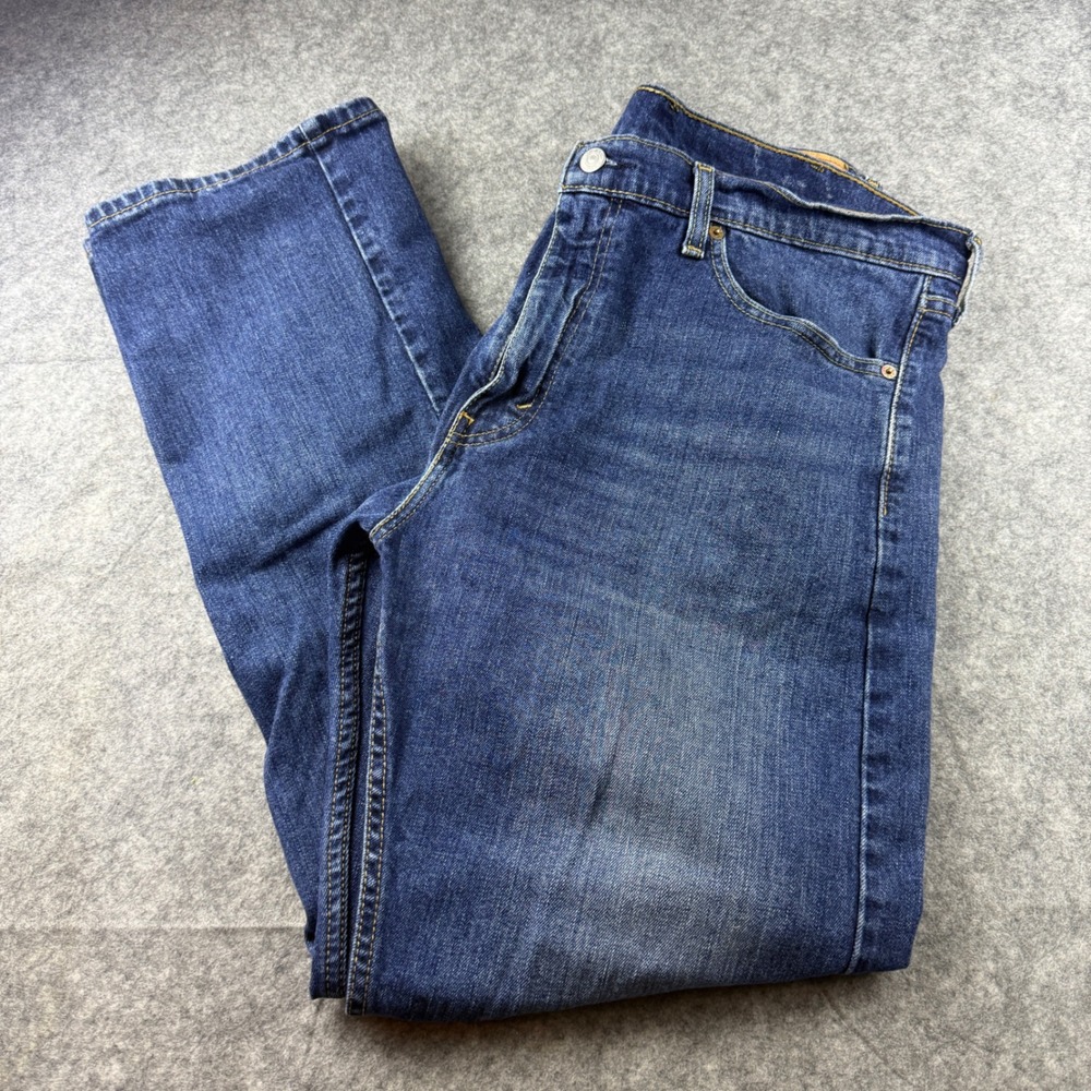 Levis 505 Regular Fit Straight Leg Jeans Mens 38x32 Medium Wash Blue 00505-2540